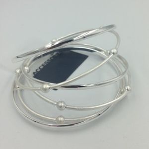 Old Navy Silver Bangles Bracelets Women